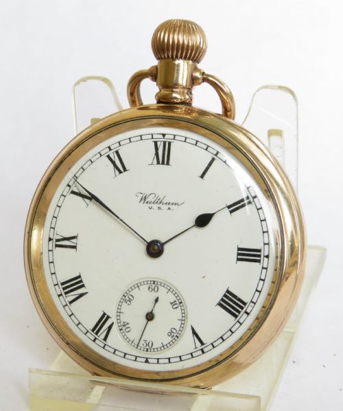 Antique Waltham Traveler Pocket Watch, 1917