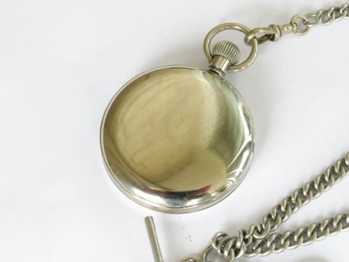 fig 2. 1930s Cortebert pocket watch and chain