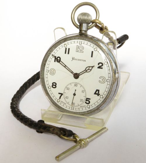 Ww2 Helvetia Military Pocket Watch