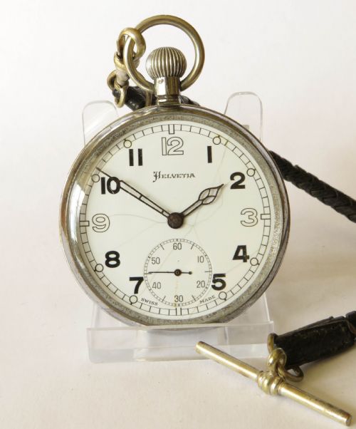 fig 1. WW2 Helvetia military pocket watch