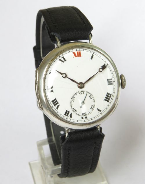 fig 1. Gents silver wrist watch, 1924