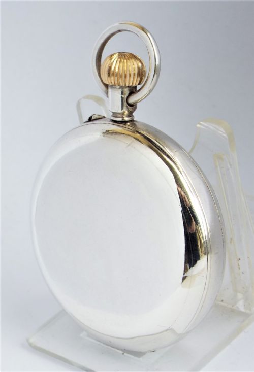 fig 1. A late Victorian English silver pocket watch by the Errington Watch Company.
