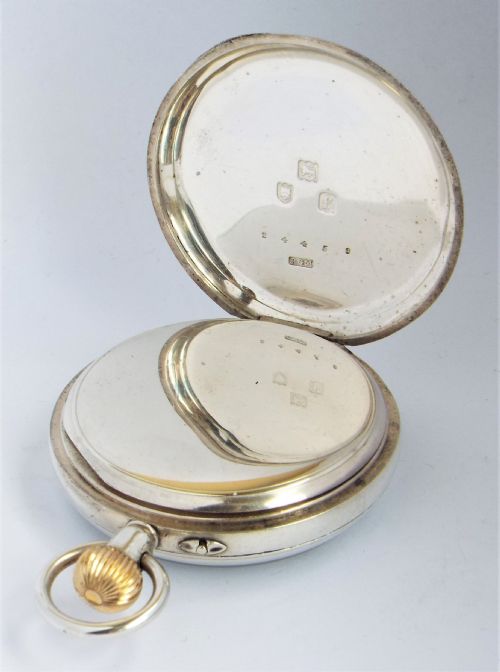 fig 2. A late Victorian English silver pocket watch by the Errington Watch Company.