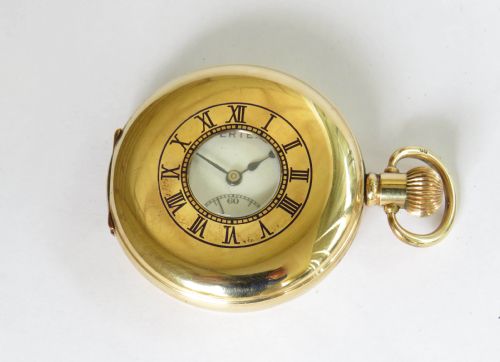 1930s Vertex Revue Half Hunter Pocket Watch