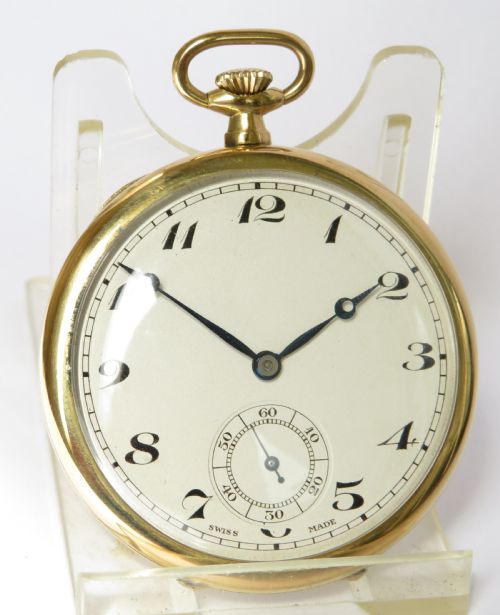 fig 1. Vintage 1920s Swiss pocket watch