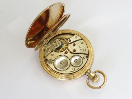 fig 2. Antique Syren full hunter pocket watch