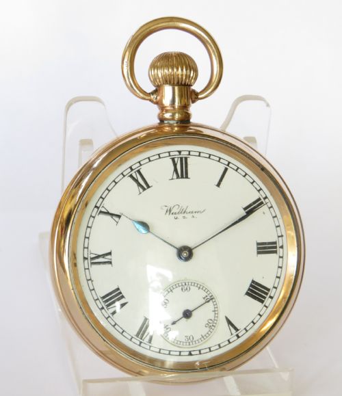 fig 1. Vintage 1930s Waltham pocket watch