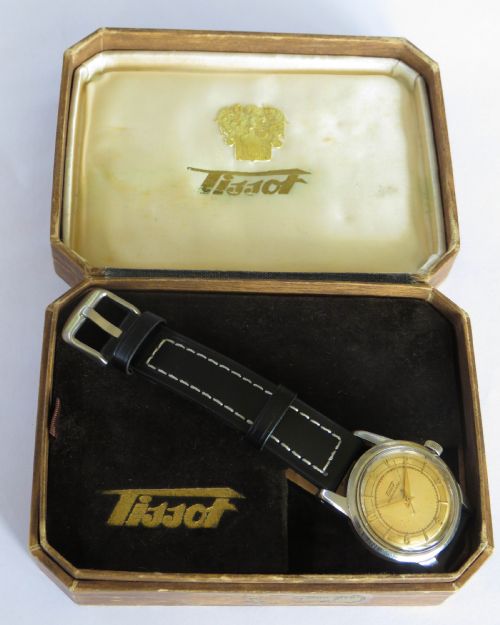 fig 2. Gents Tissot bumper automatic wrist watch, 1953