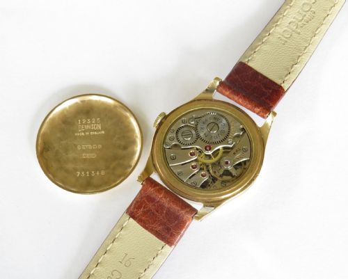 fig 2. Mid-size 9ct gold Buren Grand Prix wrist watch, 1956