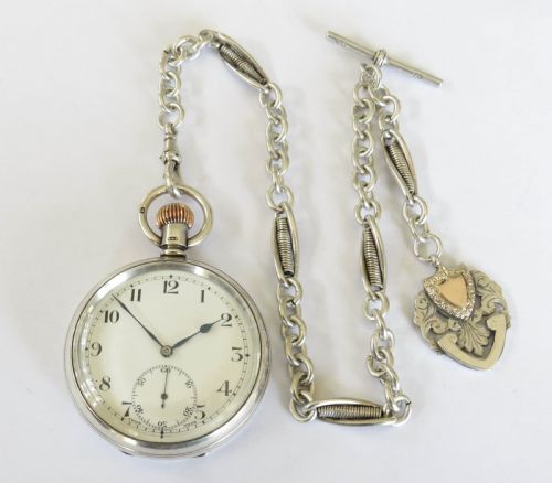 fig 2. Antique silver Stauffer & Co pocket watch