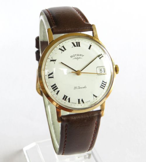 fig 1. Gents 9ct gold Rotary wrist watch, 1968