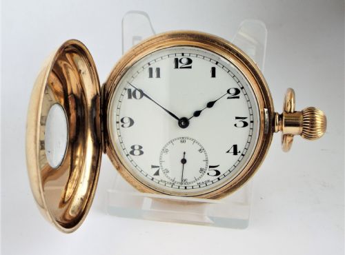 fig 1. A 1920s Madix half hunter pocket watch.