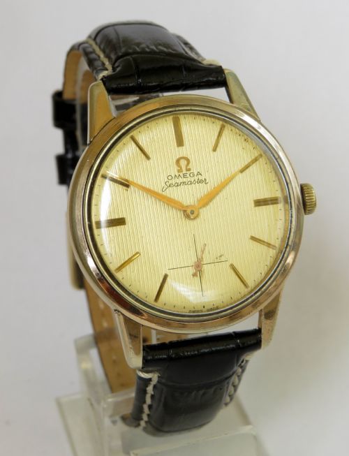 fig 1. Gents Omega Seamaster wrist watch, 1960