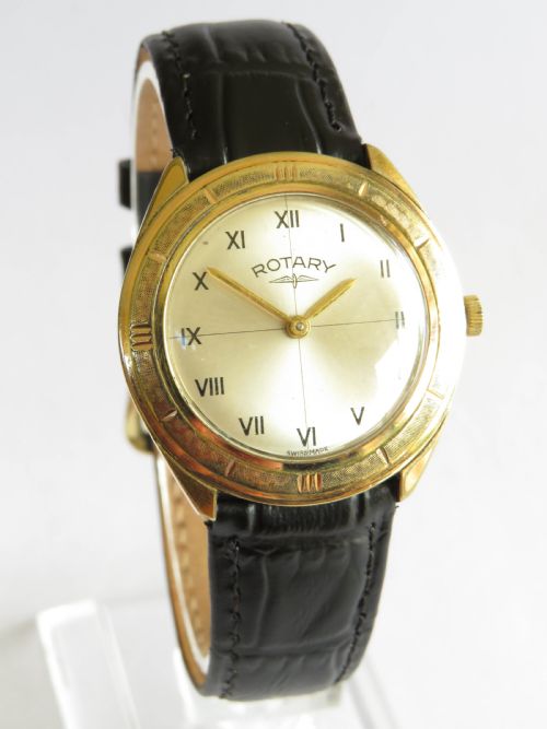 fig 1. Gents unusual 1960s Rotary wrist watch