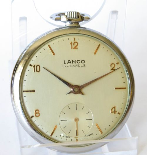 fig 1. 1940s Lanco pocket watch