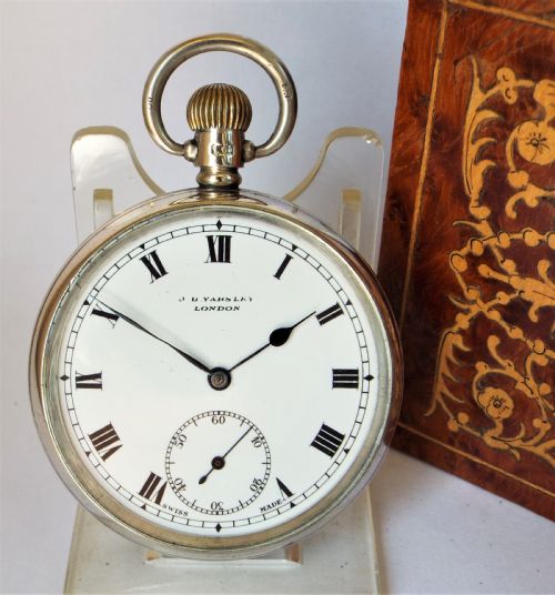 1928 Silver J.b.yabsley, London Pocket Watch.
