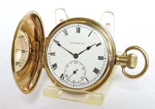 Chronometer Grade Super Prestex Hunter Pocket Watch