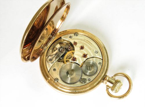 fig 2. Chronometer grade Super Prestex hunter pocket watch