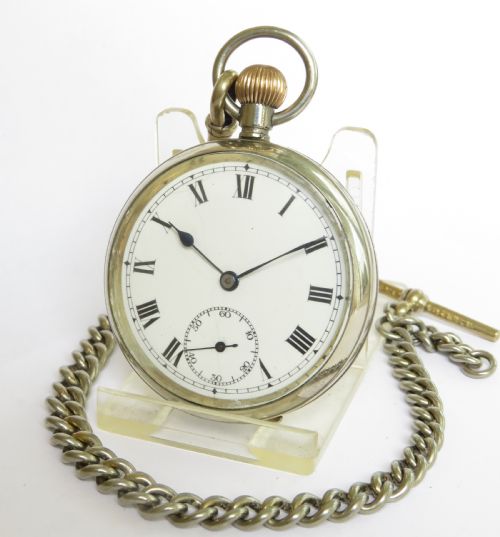 Antique Valmor Pocket Watch and Chain