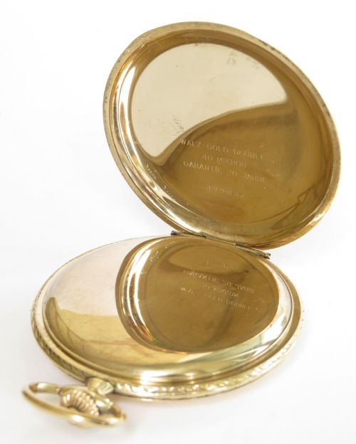 fig 1. 1930s full hunter pocket watch