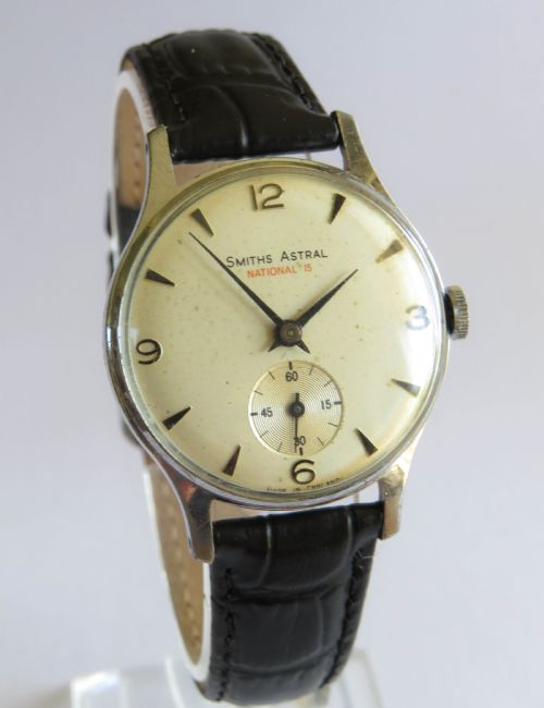 fig 1. Gents 1960s Smiths Astral National 15 wrist watch