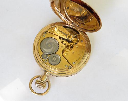 fig 1. 1921 Elgin full hunter pocket watch