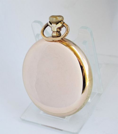 fig 1. Antique 1911 Elgin stem winding pocket watch.