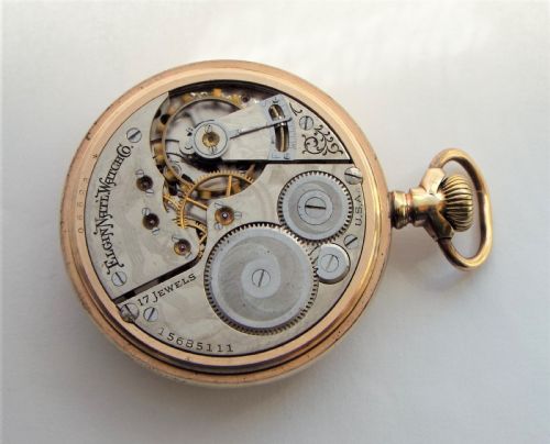 fig 2. Antique 1911 Elgin stem winding pocket watch.