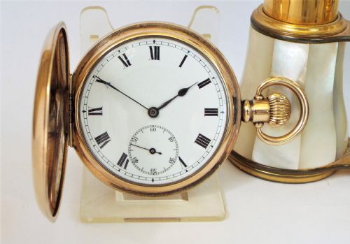 1920s Full Hunter Pocket Watch by the Urania Watch Company.