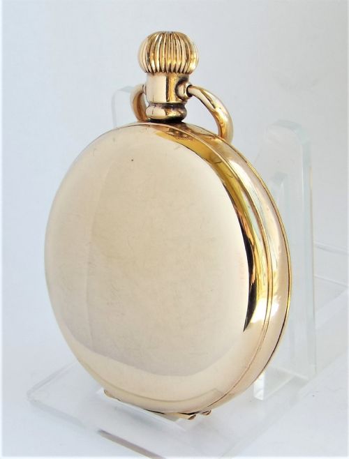 fig 1. 1920s full hunter pocket watch by the Urania Watch Company.