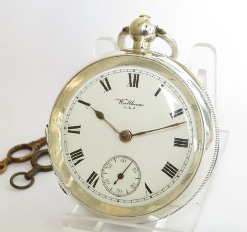 Antique Silver Waltham Pocket Watch