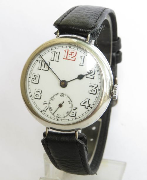 Antique Silver Trench Watch, 1915