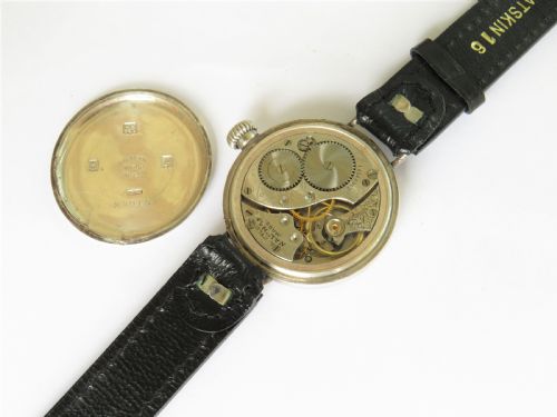 fig 2. Gents antique silver Waltham wrist watch
