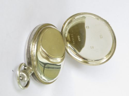 fig 2. English silver full hunter pocket watch, 1920