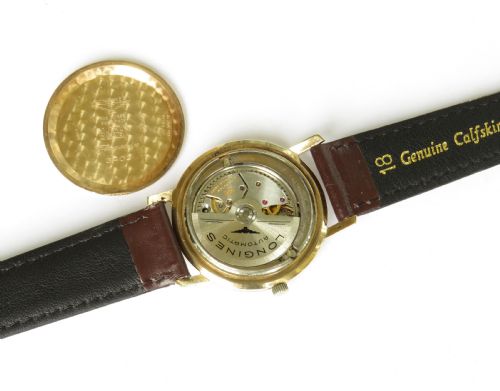 fig 2. Gents 9ct gold Longines Flagship watch, 1961