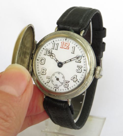 fig 1. Antique Marvin full hunter wrist watch