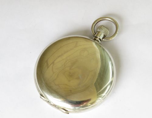 fig 3. Silver full hunter Cyma pocket watch for J W Benson