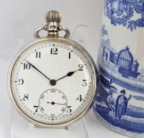 1937 Silver Revue Pocket Watch.