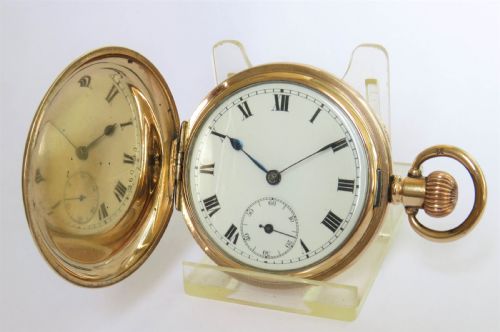 Antique Langendorf Full Hunter Pocket Watch