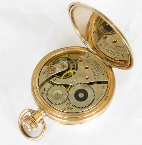 fig 2. Antique Waltham pocket watch, 1918