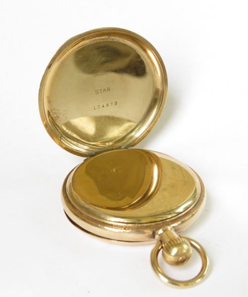 fig 2. Antique Waltham full hunter pocket watch, 1925