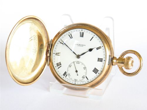 Revue Full Hunter Pocket Watch for J W Benson