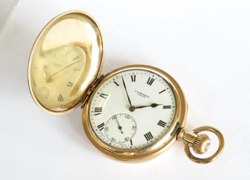 fig 1. Revue full hunter pocket watch for J W Benson