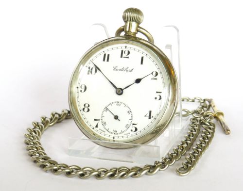 1930s Cortébert Pocket Watch and Chain