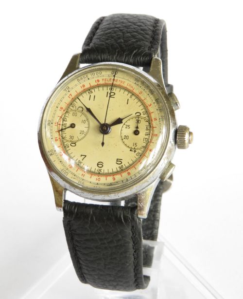 Gents 1930s Landeron Three-button Chronograph