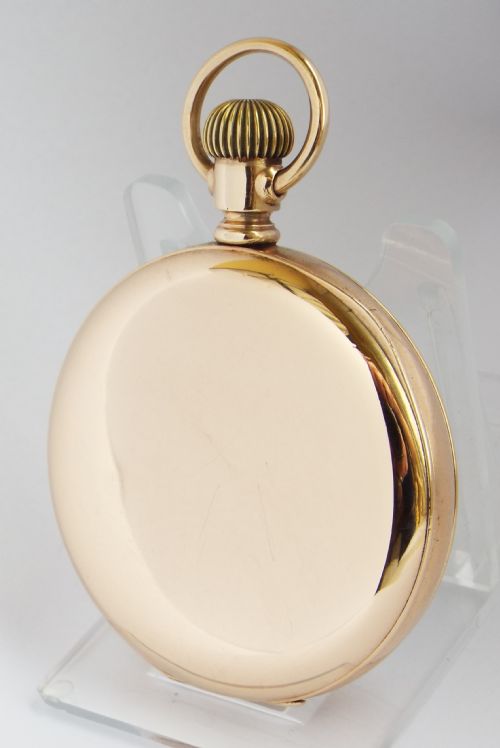 fig 1. Antique 14 ct gold filled Waltham pocket watch.