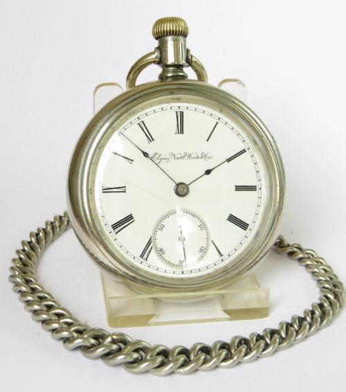 fig 1. Antique Elgin G M Wheeler pocket watch, 1890