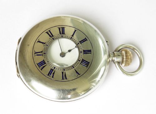 Antique Vacheron Constantin Silver Half Hunter Pocket Watch