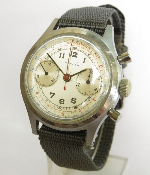 Gents 1940s Bancor Chronograph Wrist Watch
