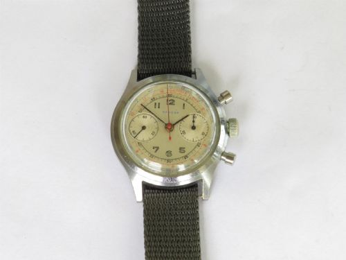 fig 2. Gents 1940s Bancor chronograph wrist watch